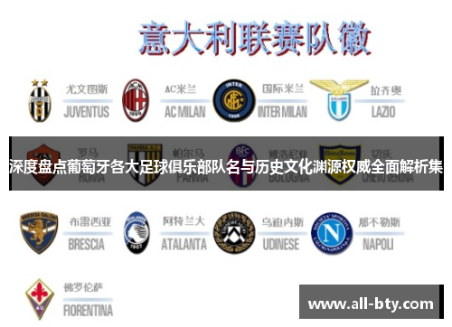 深度盘点葡萄牙各大足球俱乐部队名与历史文化渊源权威全面解析集 深度盘点葡萄牙各大足球俱乐部队名与历史文化渊源权威全面解析集